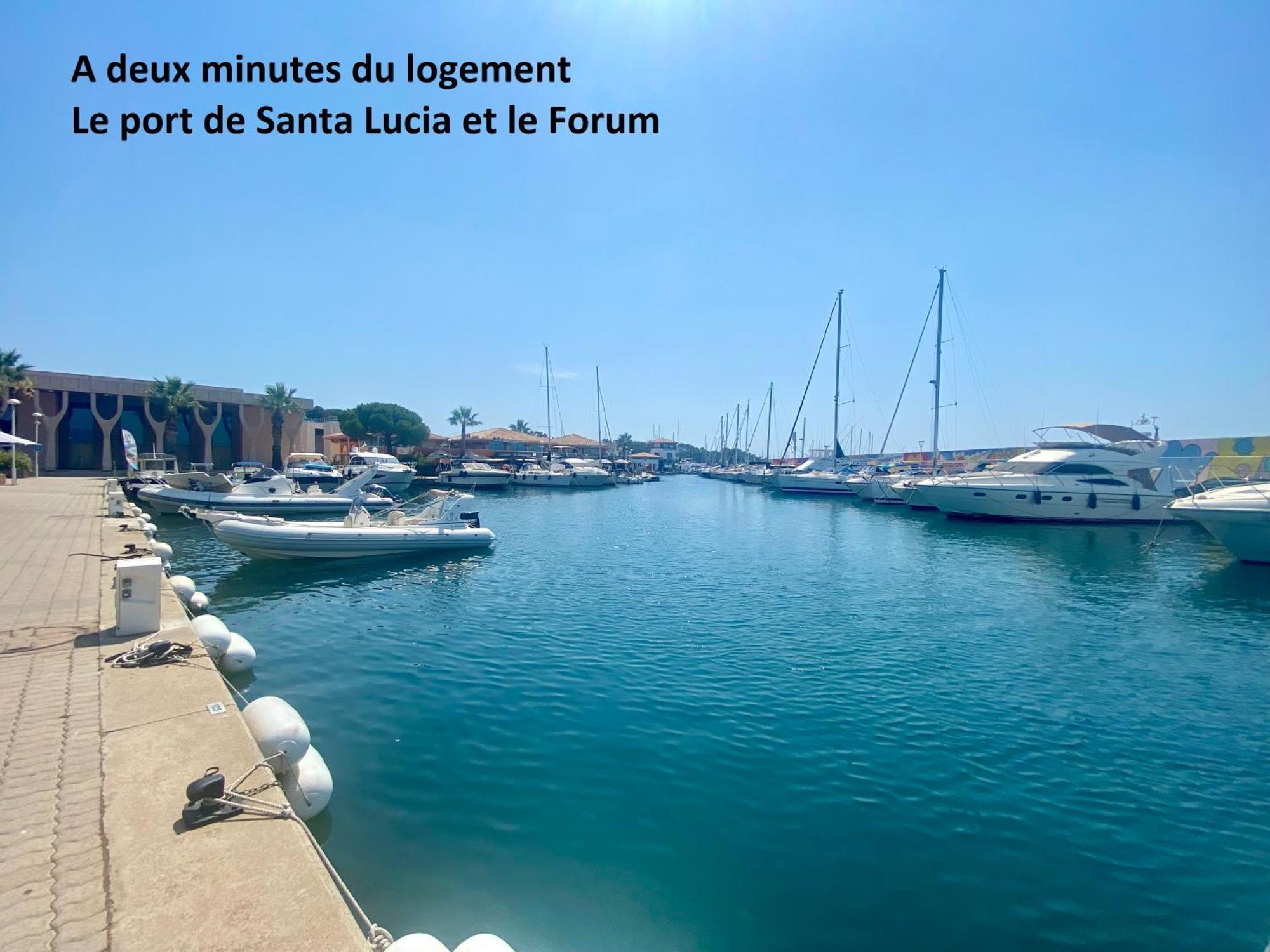 Appartement Face Mer Et Port Santa Lucia Climatise Et Wifi Saint-Raphaël Zewnętrze zdjęcie